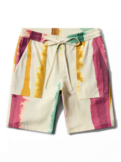 Picture of organic cotton shorts named Deia with Eivissa Print by Bas Bains