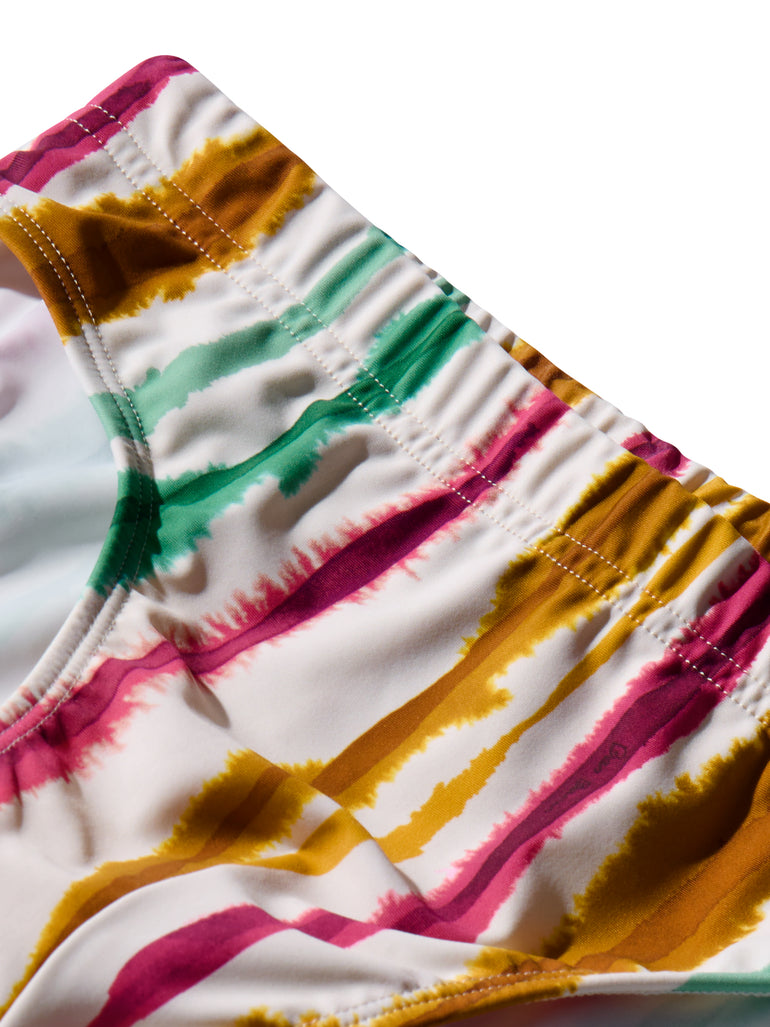 image of swimwear slip in Eivissa print detail view by bas bains