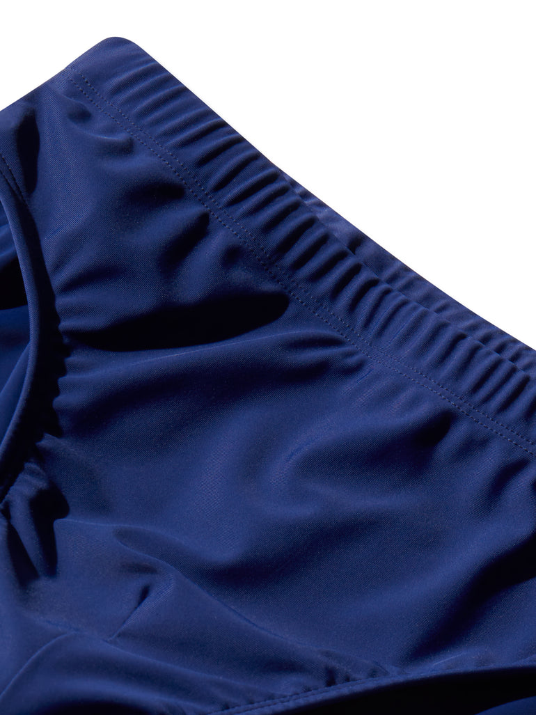 image of swimwear slip in marino blue detail view by Bas Bains