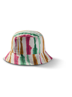 image of Kaleis bucket hat in Eivissa print full view by Bas Bains