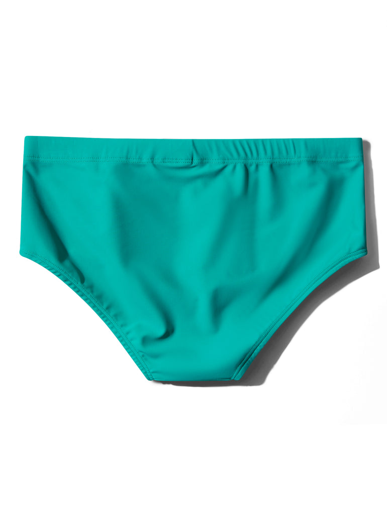 image of swimwear sunga in Menta green back view by Bas Bains