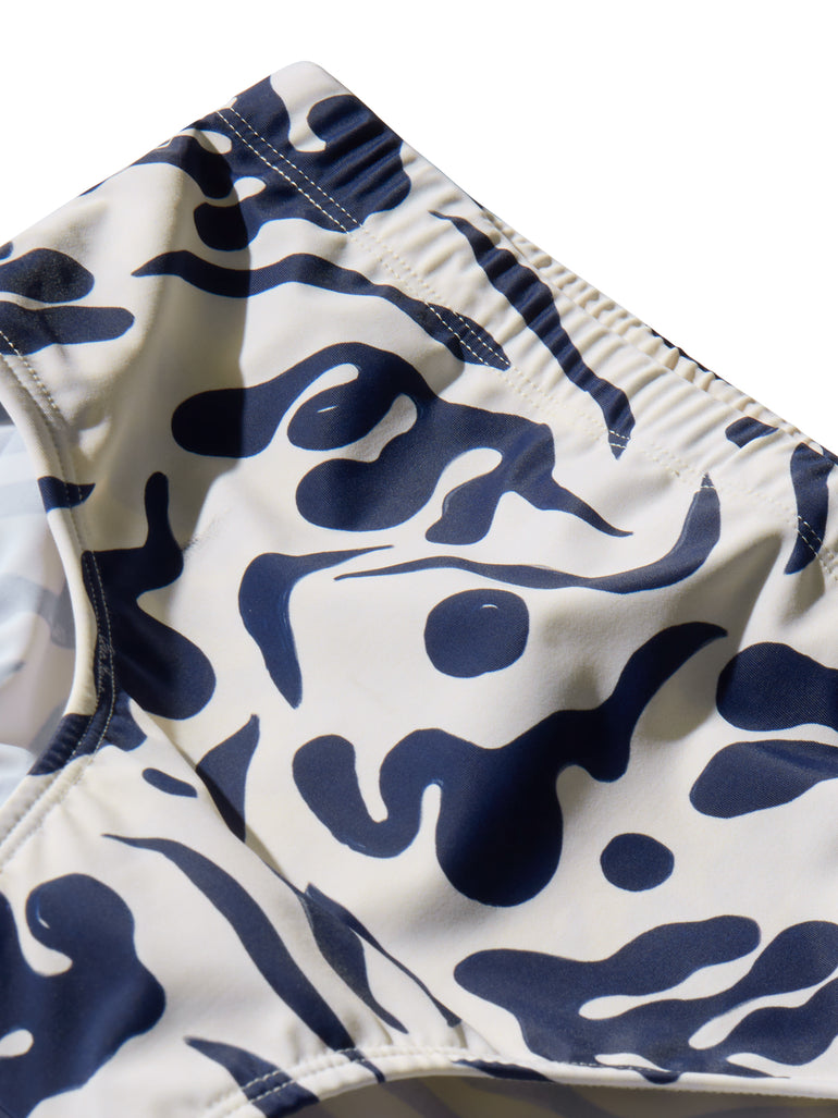 image of swimwear sunga in Rivage print detail view by Bas Bains